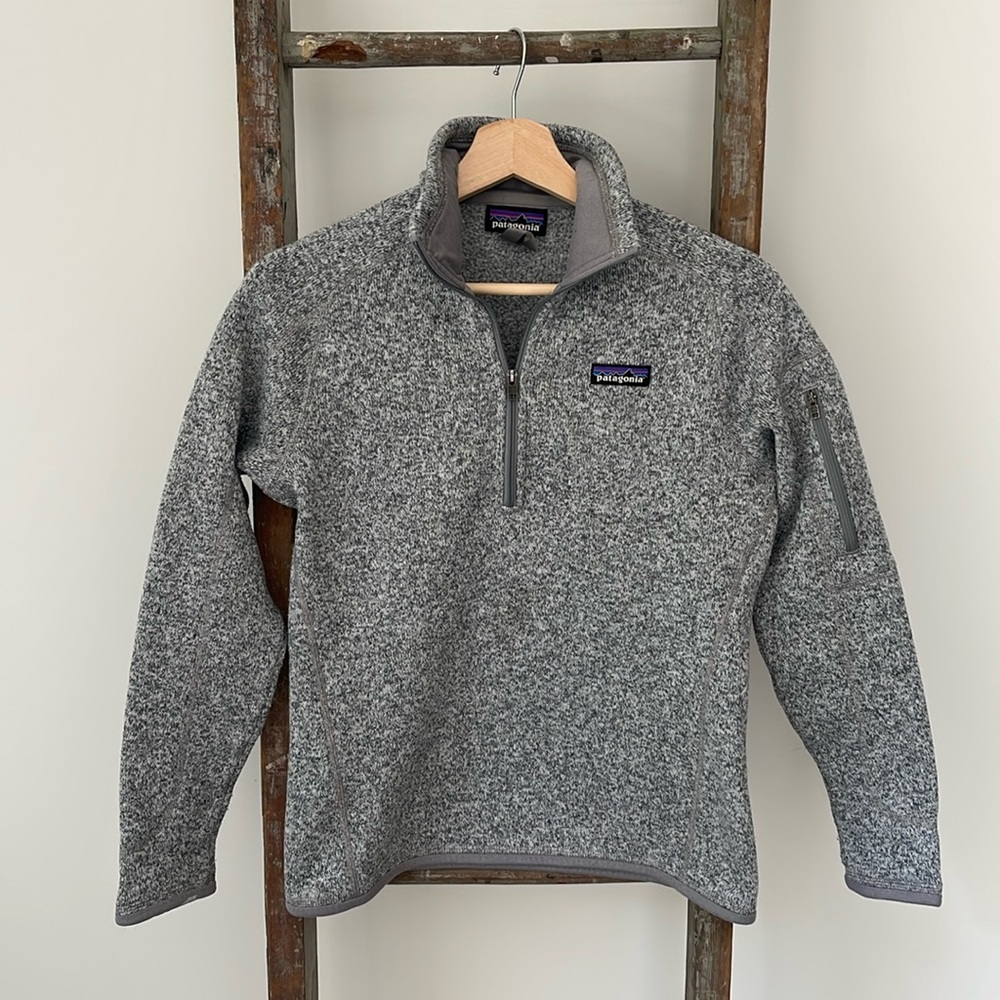 Patagonia Women's Better Sweater® 1/4-Zip Fleece in Birch White